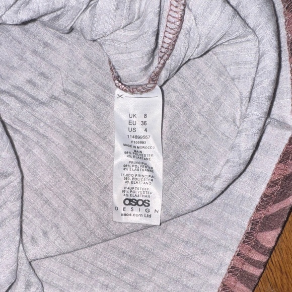 ASOS Zebra Print V-Neck open front Blouse size 4 - Picture 7 of 8